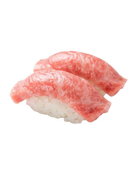 Tuna nigiri sushi.