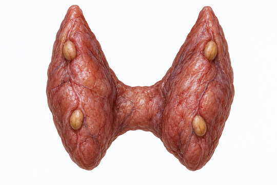 Posterior Thyroid Gland With Four Parathyroid Glands