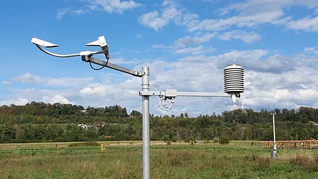 Surveillance cameras and solar radiation shield for weather sensors