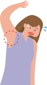 わきの下が気になる女性