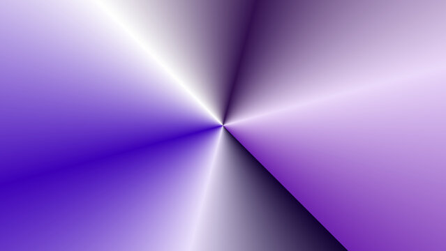 Abstract purple conic gradient background with smooth metallic chrome light reflections