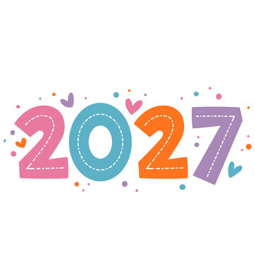 Happy New Year 2027 Illustration - 1