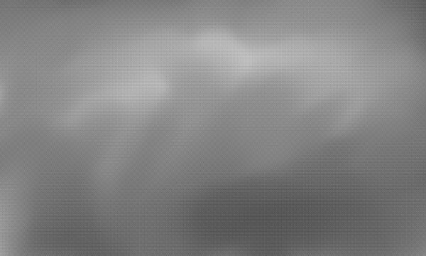 Abstract halftone background with black and white dotted pattern, noise grain texture, and subtle light gradient