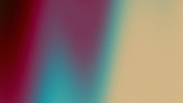 Abstract grainy background with retro red, blue and beige gradient.
