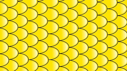 Yellow Fish Scale Pattern. Seamless Mermaid Scales Background. Gold fish scale pattern. Animal skin pattern © Mr. Dwi