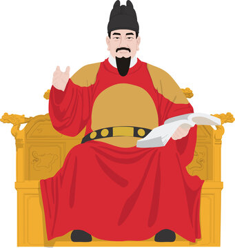 King Sejong Historical Figure for Korean Alphabet and Hangul Day