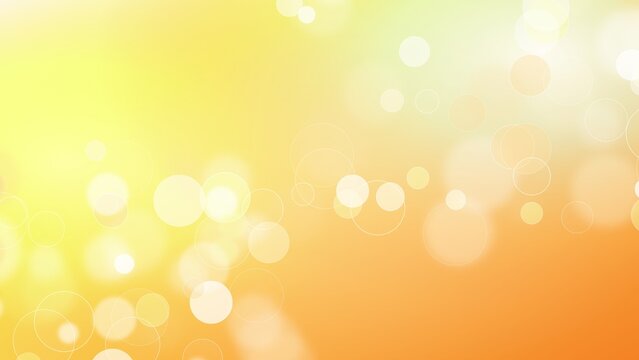 Soft Bright White Yellow Peach Bokeh Bubbles Bright Yellow background