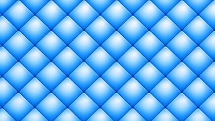 Obraz premium Elegant seamless blue quilted background featuring a luxurious diamond pattern, ideal for upholstery, decorative accents, and sophisticated design projects