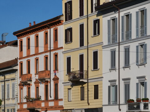 Historic palace in Milan, Lombardy, Italy