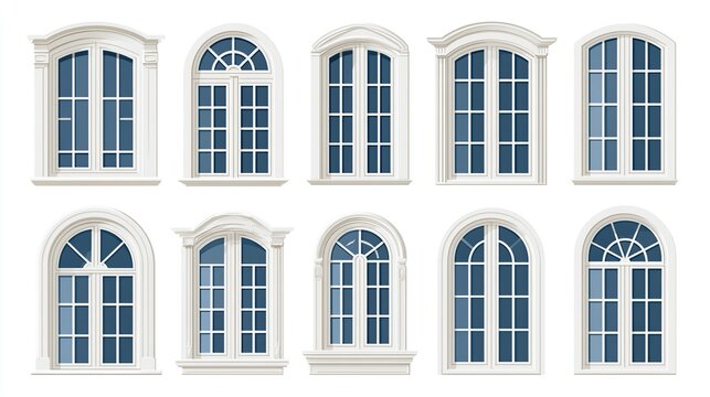Collection of Decorative Architectural Windows