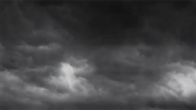 Dark Storm Clouds Rolling Sky Timelapse Background Video
