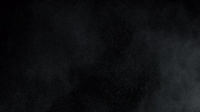 Super Slow Motion Shot of Dust Atmospheric Particles Floating in Air on Black at 1000fps.