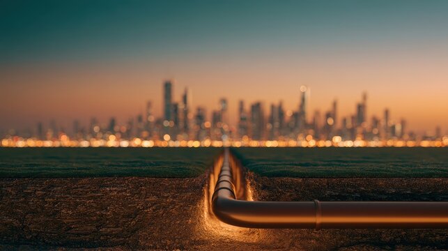 underground oil pipeline