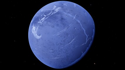 Poltergeist Exoplanet PSR B1257+12 c Pulsar Planet 8K Render © Hasan