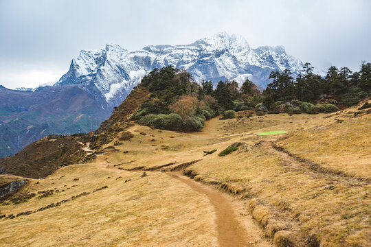 Way to Everest base camp near Namche Bazar. Nepal. Himalayans