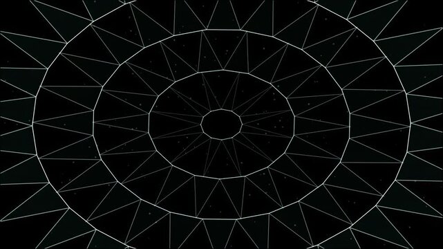 An origami shape unfolding in cool white glowing lines on a pure black background, ready to drop straight onto footage with a screen or add blend mode. Seamless looping 4K overlay element for video ed