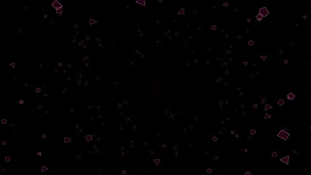 An object exploding and reassembling in violet and blue glowing lines on a pure black background, ready to drop straight onto footage with a screen or add blend mode. Seamless looping 4K overlay eleme