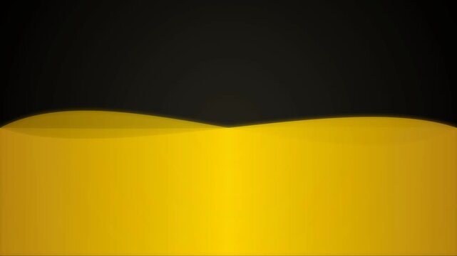 Abstract yellow and black wave background with smooth gradient