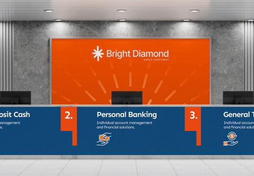 Office Bank Branding Mockup