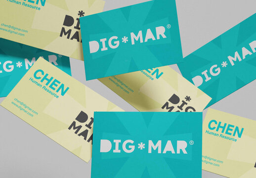 Floating Card Mockup