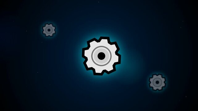 abstract background with gears