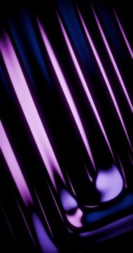 Abstract Flowing Purple and Blue Liquid Lines Motion - Looping Vertical Animation
