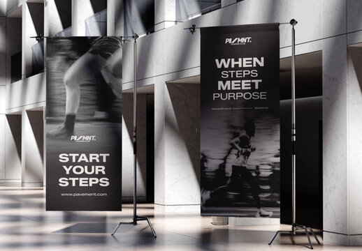 Pull Up Banner Mockup