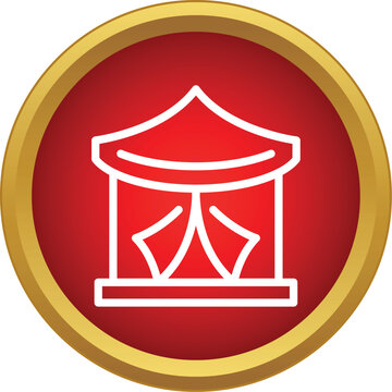 Circus tent icon representing event or festival activity