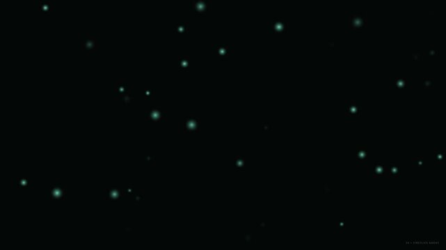 Cinematic 4K Drone View of Glowing Fireflies Moving Through Night Forest With Soft Lighting And Atmospheric Mood For Nature Stock Footage