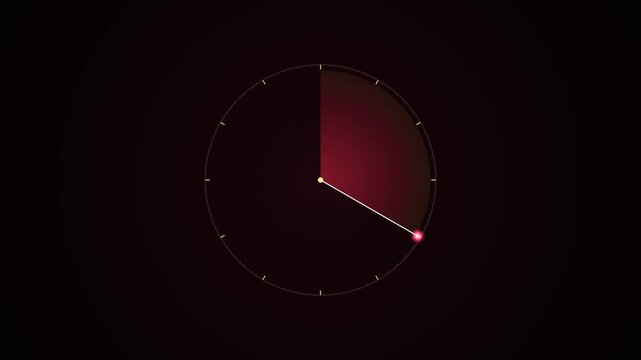 Cinematic Slow Motion Tracking Shot Of Digital Timer Countdown In Dark Environment With Technical Style For Stock Video Footage