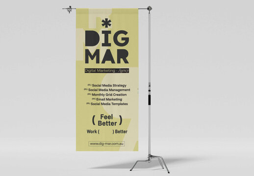 Hanging Banner Mockup