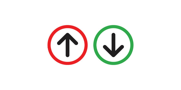 Red up arrow and green down arrow symbols for increase and decrease options.