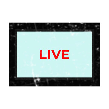 Live broadcast streaming video call on screen