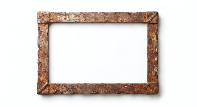 isolated white background, creative border frame design for your works, text frame, image frame
