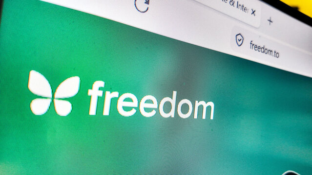 a computer screen with freedom website displayed...Freedom is the app and website blocker that syncs across Mac, Windows, iOS, Android, and Chrome. 