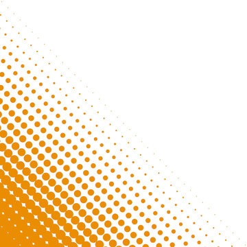 Gepunkteter Hintergrund Banner mit diagonalem Farb&uuml;bergang wei&szlig; orange