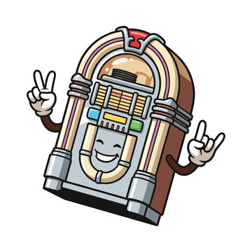 Retro Jukebox Character Bringing Music to Life