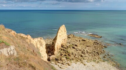 pointe du hoc, Omaha beach en Normandie © Lotharingia