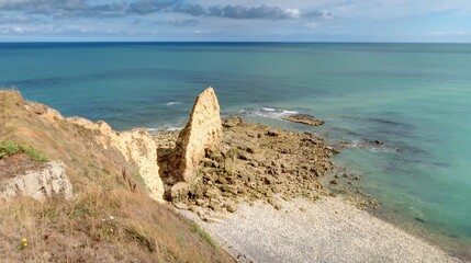 pointe du hoc, Omaha beach en Normandie © Lotharingia