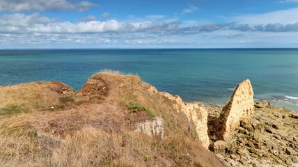 pointe du hoc, Omaha beach en Normandie © Lotharingia