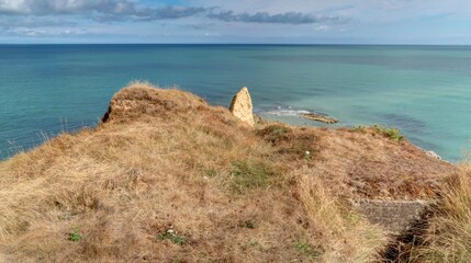 pointe du hoc, Omaha beach en Normandie © Lotharingia