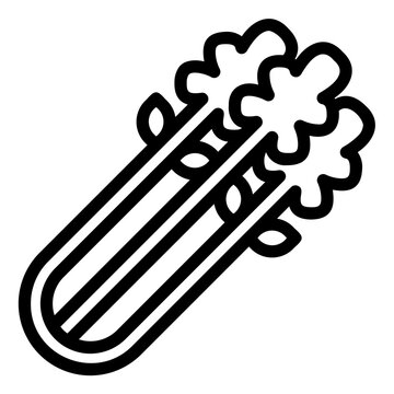 Celery stalk vegetable icon