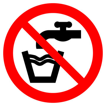 ISO 7010 ; P005 - Not drinking water