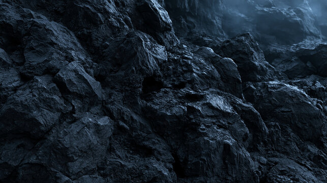 Dark Rugged Rock Cliff Texture Background