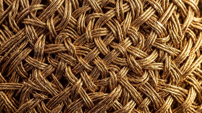 Braided Copper Wire Mesh Texture and Pattern
