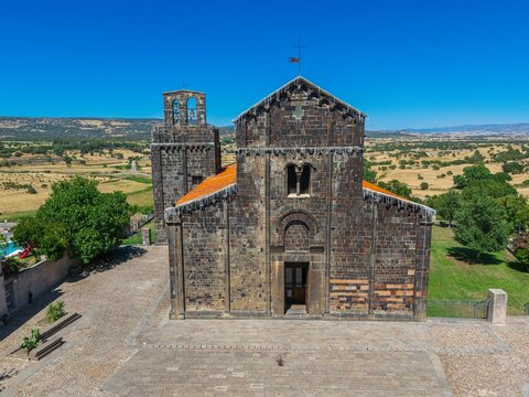 Santa Maria del Regno church in Ardara. Sardinia, Italy