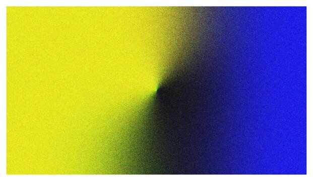 Bright yellow and dark blue conical gradient background abstract radial light effect vector