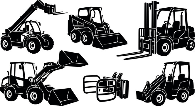 Forklift Skid Steer Loader Industrial Vehicle
