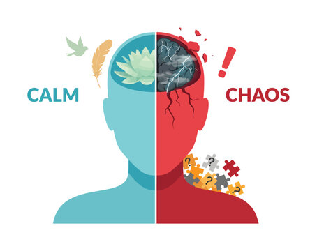 Conceptual of mental states: balancing calm and chaos in the human mind