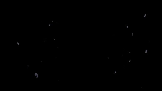 comma, punctuation, mark, grammar, text, writing, typography, symbol, character, language, object, emoji, animation, motion graphics, black background, isolated, pixel art, retro, 8-bit, game asset, d